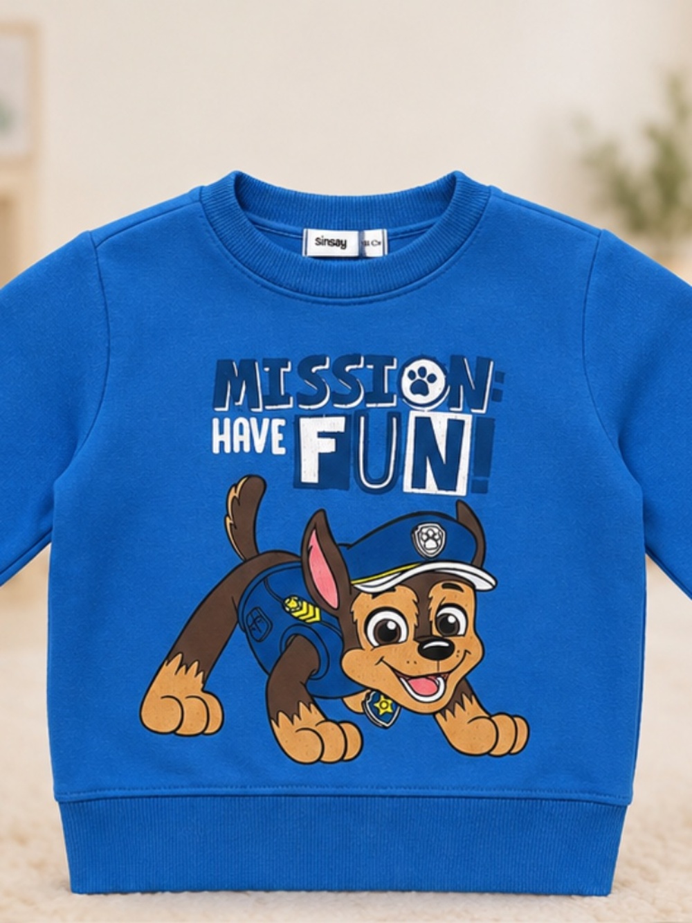 Paw Patrol Sweatshirt | Size 4T (104 cm) | Blue Chase Pullover